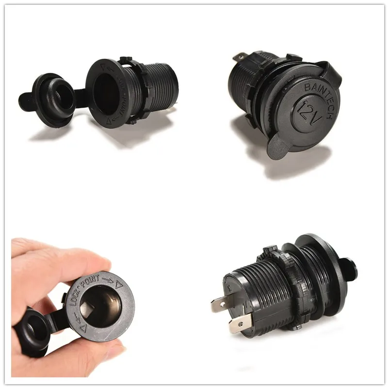 

JETTING 12V Car USB Acc Waterproof Power Plug Outlet Black USB Gadgets 1Pcs