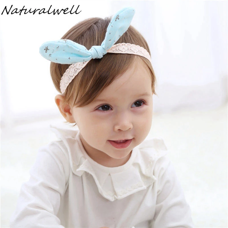 Baby Kids Girl Infant Flower Bow Hairband Turban Knot Rabbit Headband Headwear