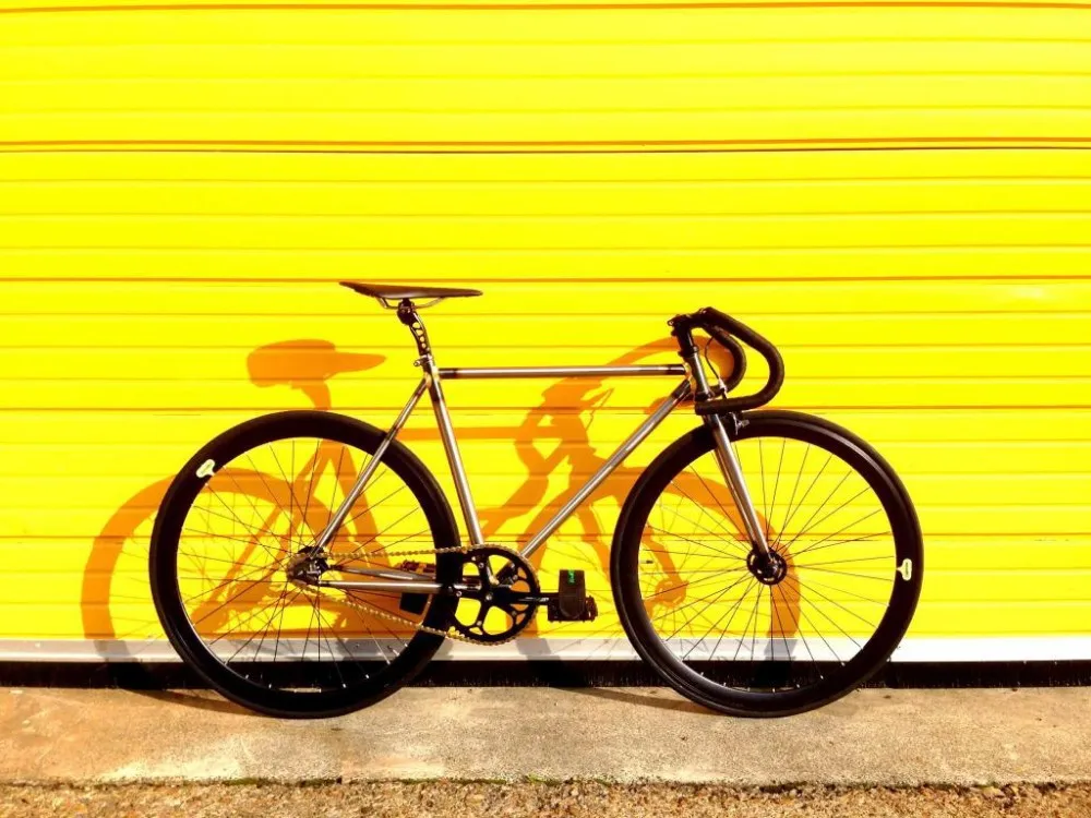 Bicycle CR MO 700C Fixed Gear Fixie Track Single speed Bike RAW 52cm