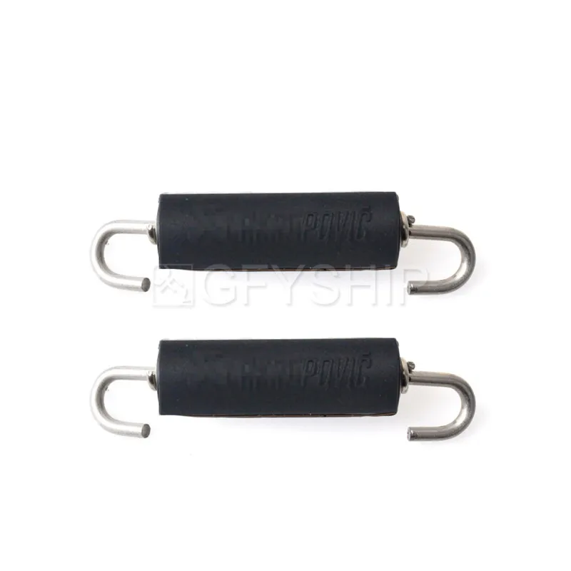 muelles de tubo de escape de montaje giratorio de acero inoxidable de 65 mm Muelles de tubo de enlace de escape de motocicleta con ganchos de resorte Muelles de tubo de silenciador de 2 piezas