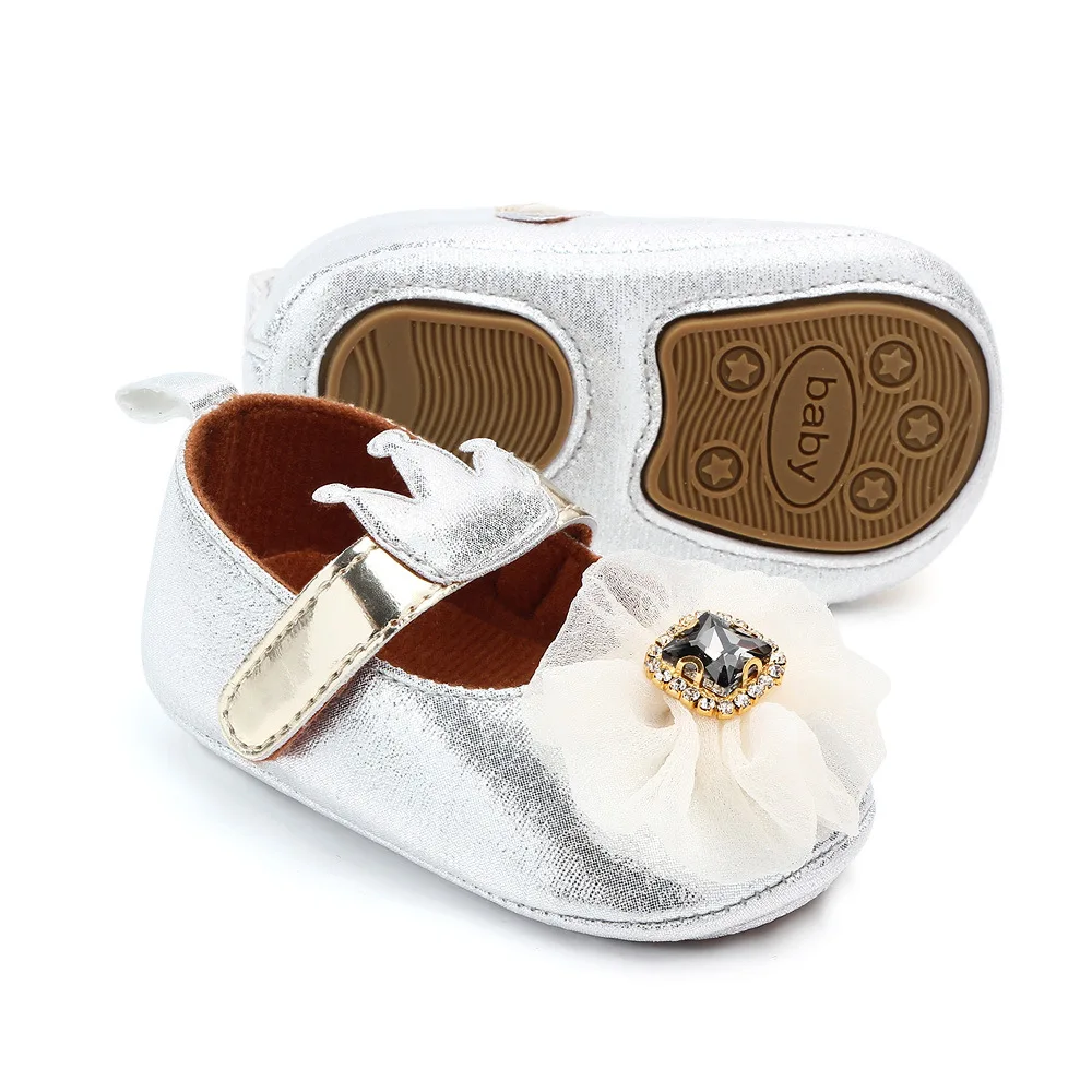Весенне-осенняя новая силиконовая Мягкая Обувь для малышей, малышей, маленьких принцесс 0-1