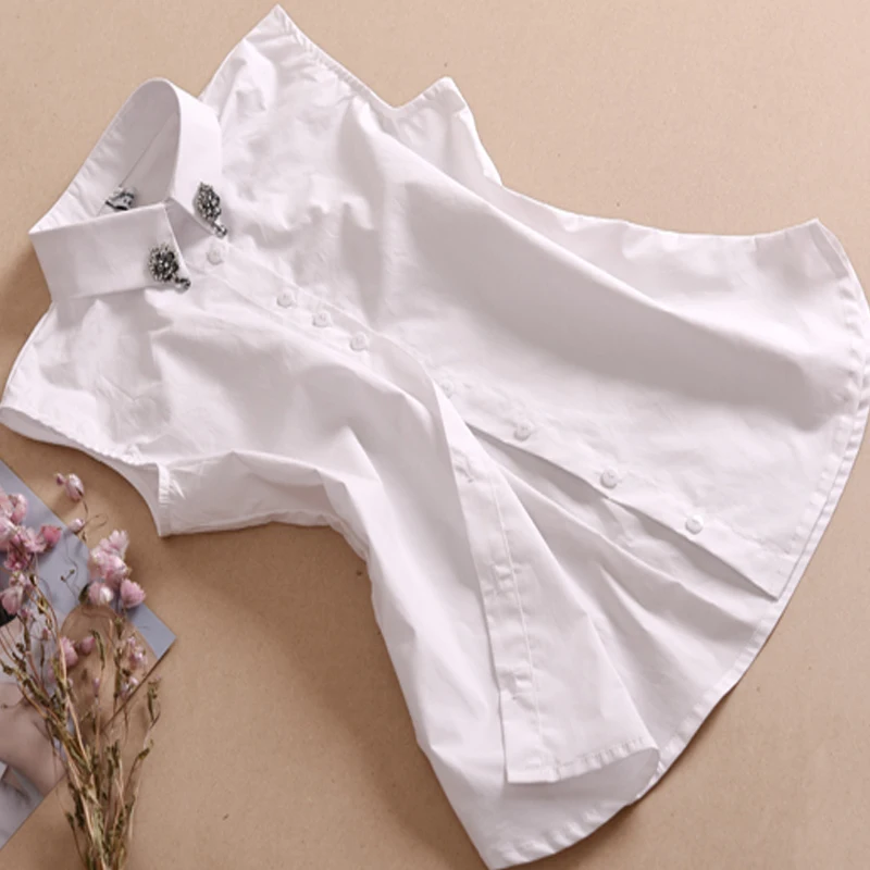 الكورية نمط الياقة وهمية الديكور سترة إنقاذ طوق انفصال طوق كاذبة خمر السيدات النساء الكبار انفصال التلبيب