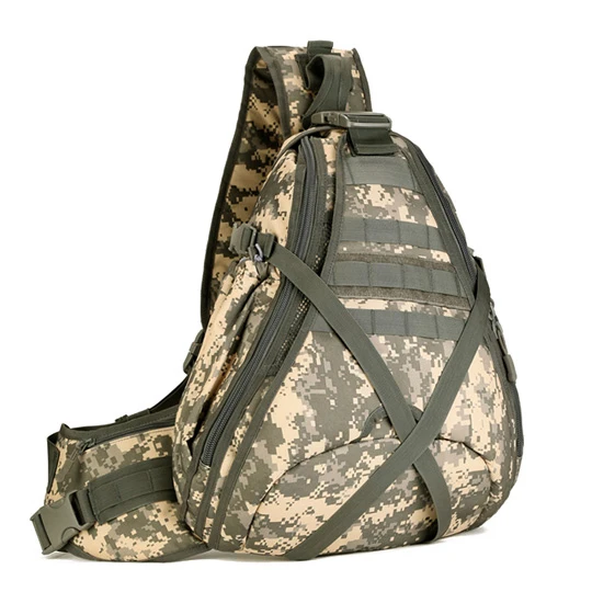 Sinairsoft мужская тактический рюкзак большой емкости дорожные сумки на ремне Рюкзак Груди Упакованные 14 дюймов ноутбук Тактический спортивная сумка - Цвет: ACU