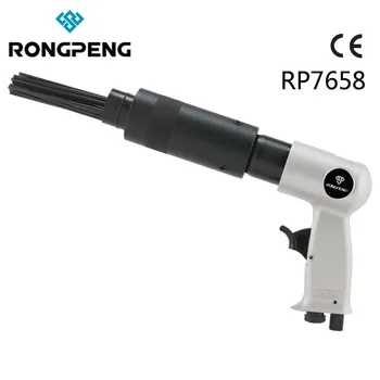 

RONGPENG PROFESSIONAL NEEDLE SCALER 19PCS 1/8-INCH STEEL NEEDLES PNEUMATIC TOOL RP7658 PISTOL GRIP REMOVE SLAG RUST DEBURRING