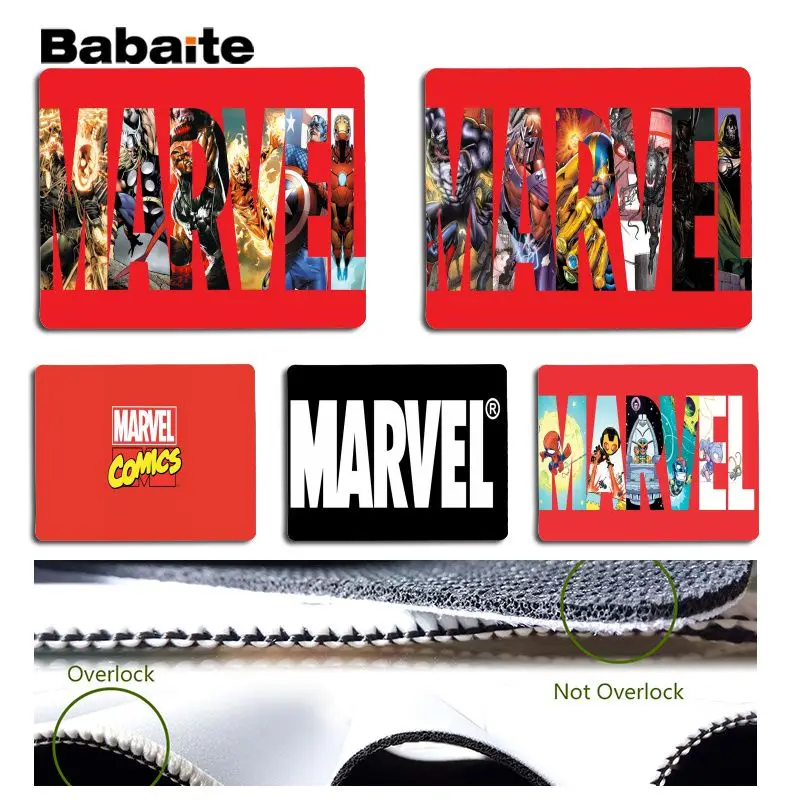 Babaite Personalized Cool Fashion Marvel Mouse Pad Gamer Play Mats