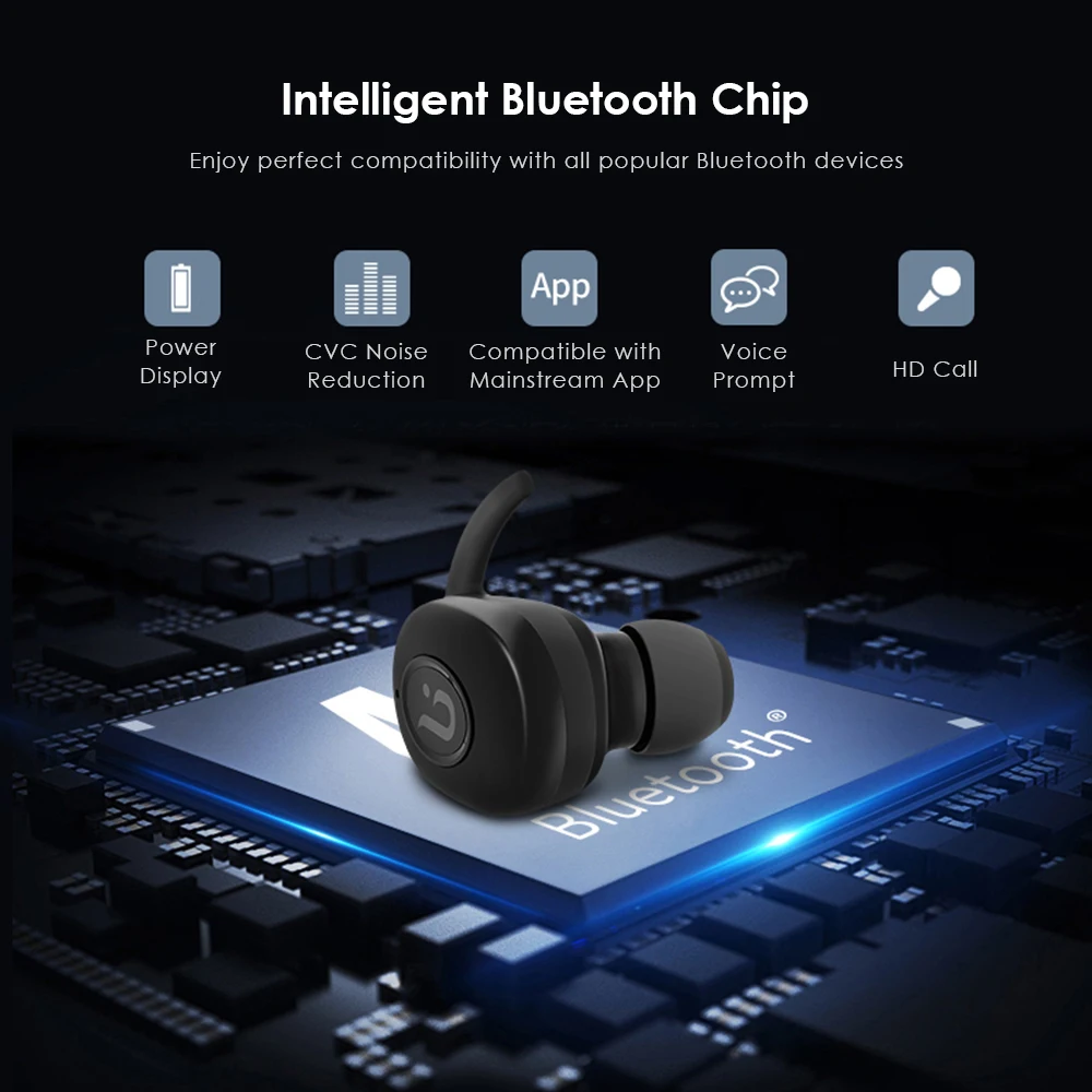 BE8 бизнес Bluetooth наушники с микрофоном мини беспроводные двойные для занятий