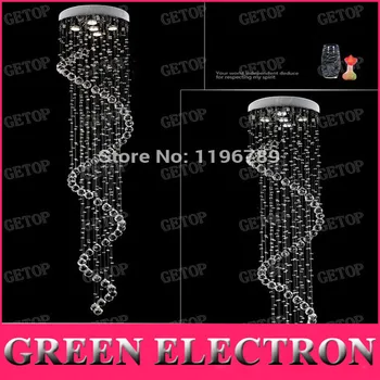 

New Arrival Modern Crystal Chandelier Light Stair Crystal Light Fixture Crystal Pendant Ceiling Lamp Luster Free Shipping