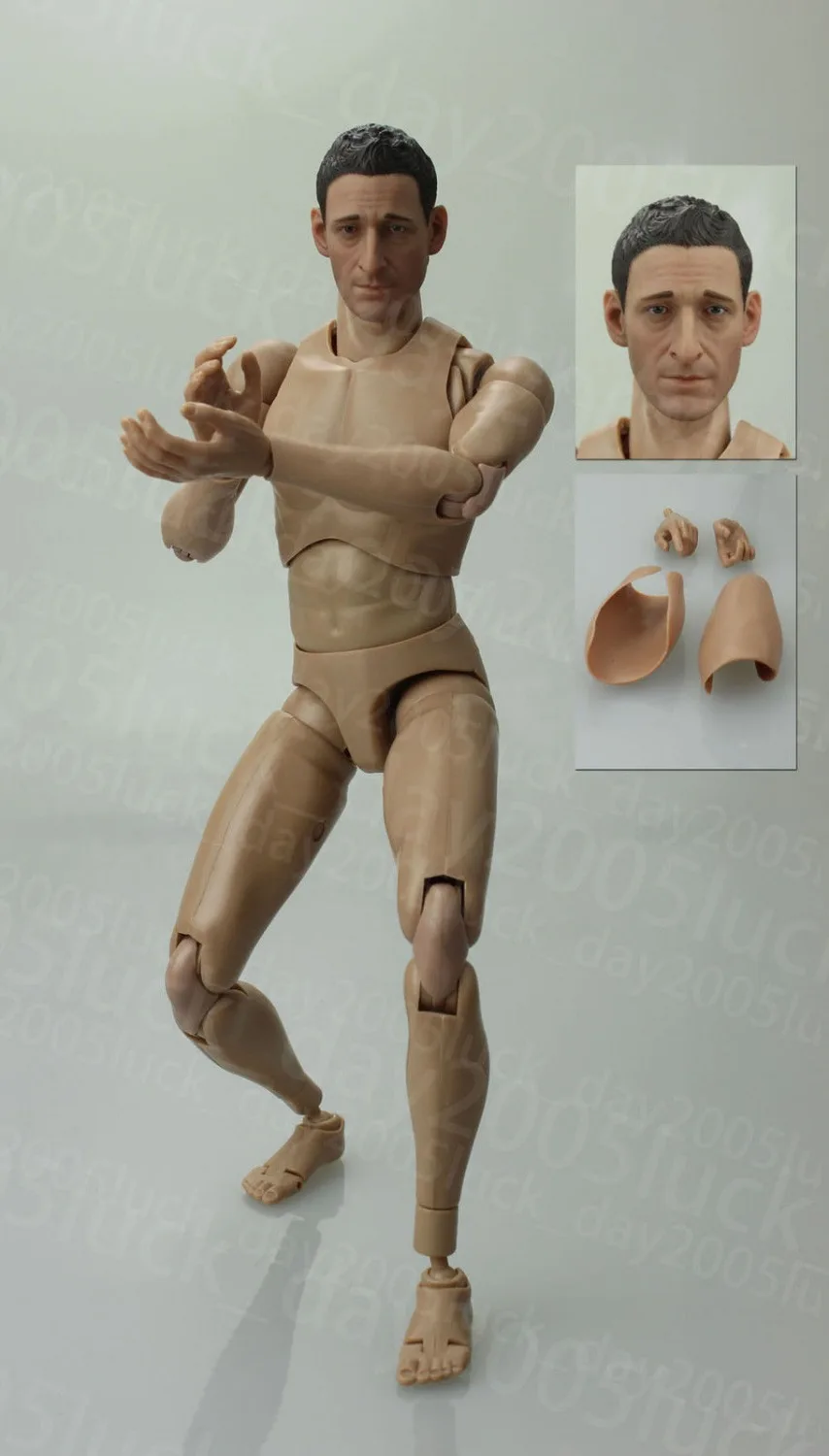 

Very HOT Caucasian Male Narrow Shoulder Nude Body w/ Head Figure B021