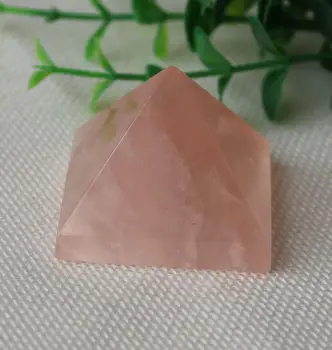 

Beautiful Natural Rose Pink Quartz Crystal Pyramid Healing