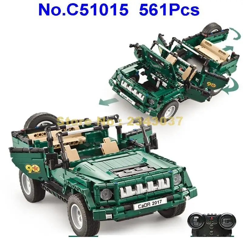 C51015 561 шт. technic rc пульт дистанционного управления военный парад грузовик автомобиль строительный блок игрушка