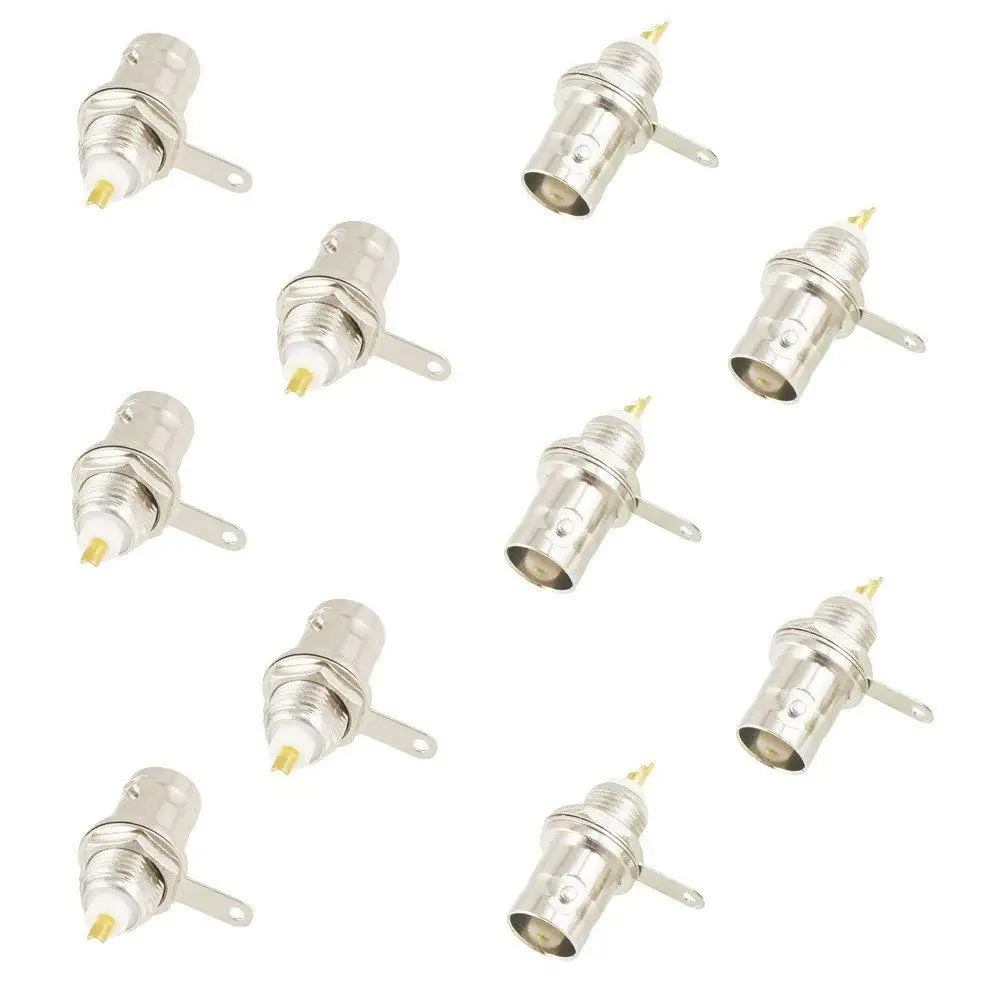 Free shippin Soldering Twist Spring BNC Connector Jack for Coaxial RG59 cable CCTV Camera Accessories