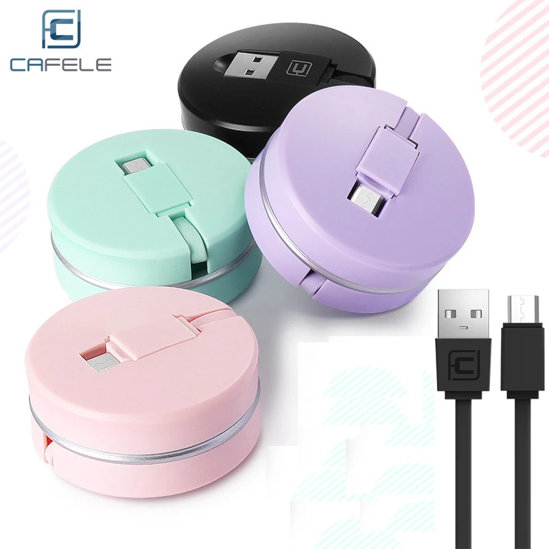 New Fashion Retractable Micro USB Cable Mobile Phone Data Charger Cables for Huawei Xiaomi Candy colors 1m Fast Charging | Мобильные
