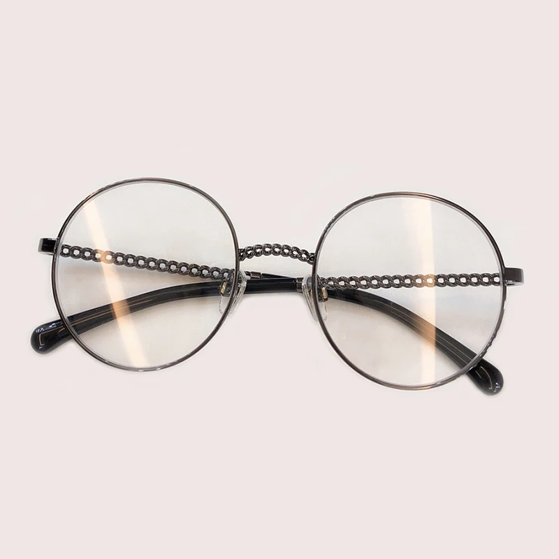 Schwarz 3 Eyeglasses Farben Eyeglasses No1 Mann Brille no3 Neue Brillen Große Silber Rahmen Transparente Gold no2 Metall Eyeglasses Frau Runde 2019 Retro 6PqnT