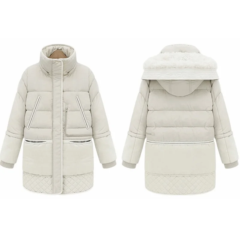 Winter Jacket Women Thick Warm Hooded Parka Mujer Cotton Padded Coat Long Paragraph Plus Size 3xl Slim Jacket Female