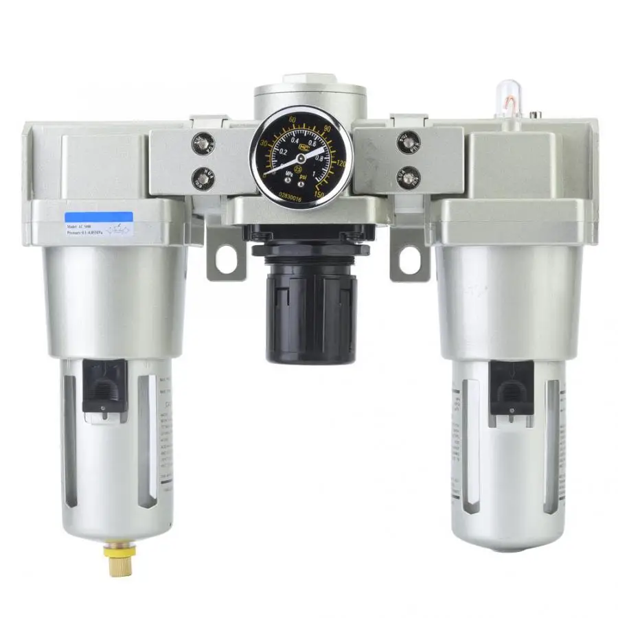 

G3/4" G1" Port Air Source Gas Treatment Unit Filter Pressure Regulator Valve With Gauge