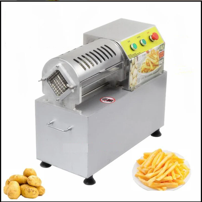 

Commercial Electric French Potato Chip Cutting Machine Blades Stainless Steel Kitchen Potato Carrot Cutter