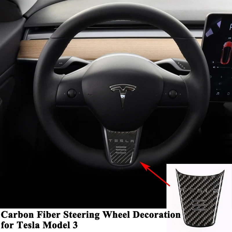 Tesla Model 3 Steering Wheel Decal various color options