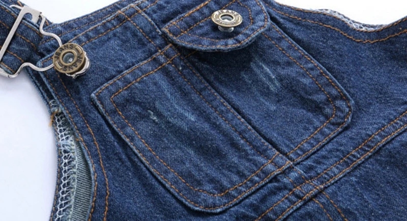 Детский джинсовый комбинезон для мальчиков и девочек комбинезон новые джинсовые брюки лидер продаж детская одежда джинсы с прорезями и карманами для 2–9 лет CS17