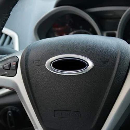 1 шт. для Ford ESCORT Ecosport Mondeo EDGE KUGA Focus fiesta рулевое колесо логотип Декоративная