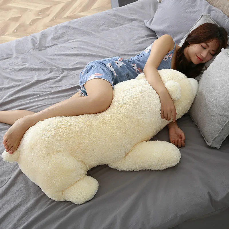 

60cm Polar Bear Soft Plush Toy Stuffed Animals Cute Nanoparticle Doll Pillow Cushion Air Cleaner Decoration Kids Girl Gift