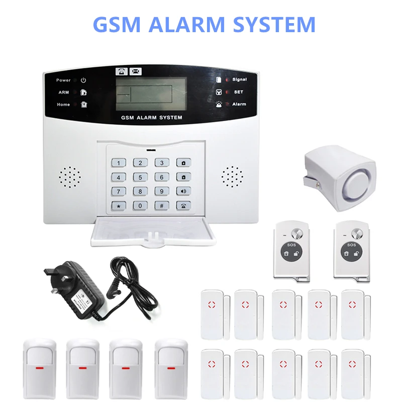 

2017 New Hot Selling Wireless GSM Alarm System LCD Keyboard Door Winodw PIR Sensor Alarm Guard