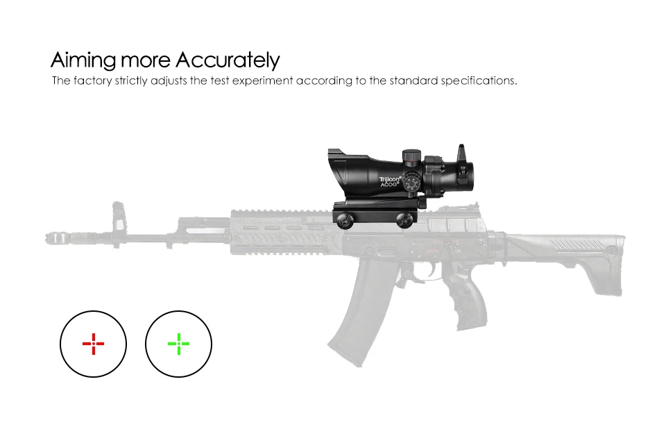 Trijicon ACOG 1X32 красный точечный прицел Оптический Прицел ACOG красный точечный прицел охотничьи прицелы с 20 мм Рельсом для страйкбола