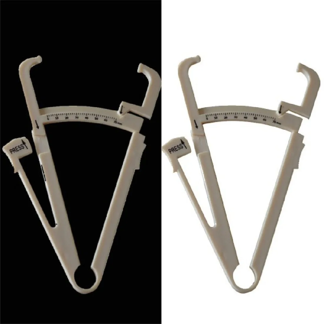 

1 Pcs Slim Chart Skinfold Test Instrument Fitness Fat Measurement Tool Personal Body Fat Loss Tester Calculator Caliper