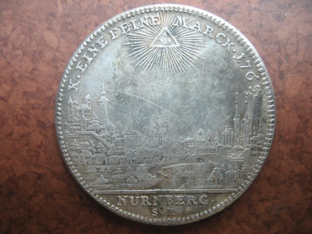 

1765 Nurnberg Germany Silver Thaler Coin copy