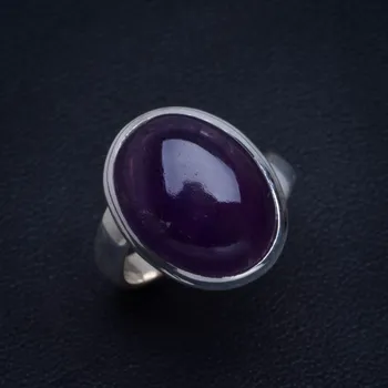 

Natural Amethyst Handmade Unique 925 Sterling Silver Ring 6.25 B1293