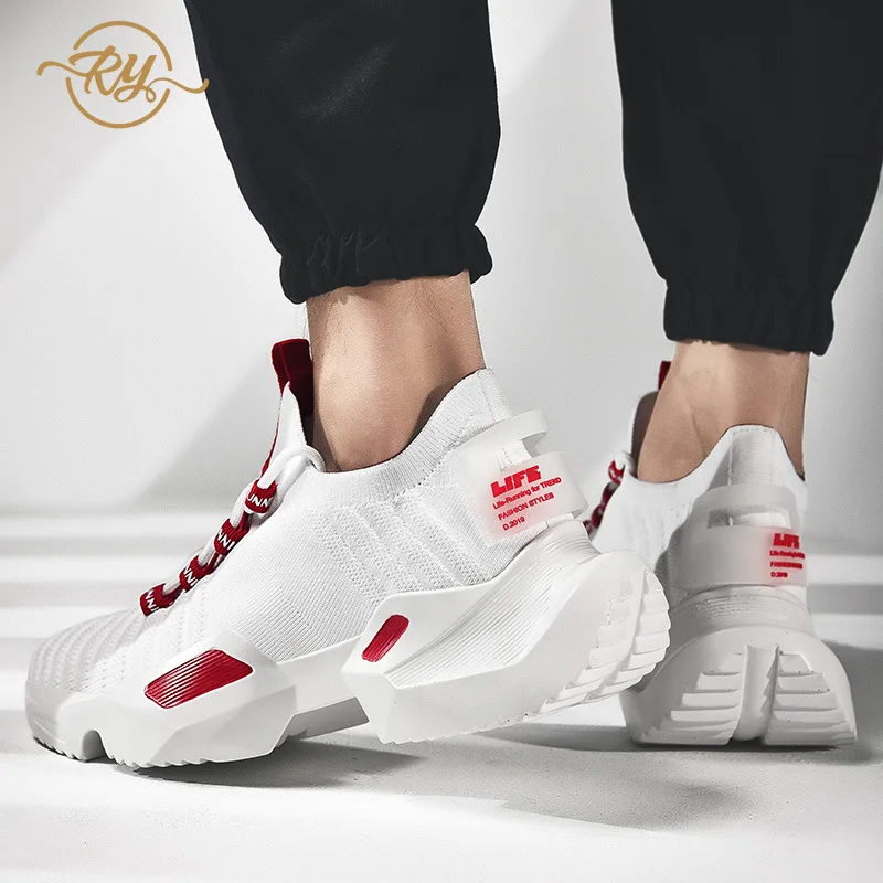 RY-RELAA men's sneakers fashion platform sneakers new wedge sneakers sock shoes women sneakers off white brand shoes casual shoe