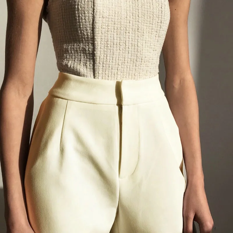 Elegant Lady Wide Leg Pants Light Cooked Breeze Solid Color High Waist Casual Trousers Micro Flare Pants Women Cargo Pants Elegant Lady Wide Leg Pants Light Cooked Breeze Solid Color High Waist Casual Trousers Micro Flare Pants Women Cargo Pants