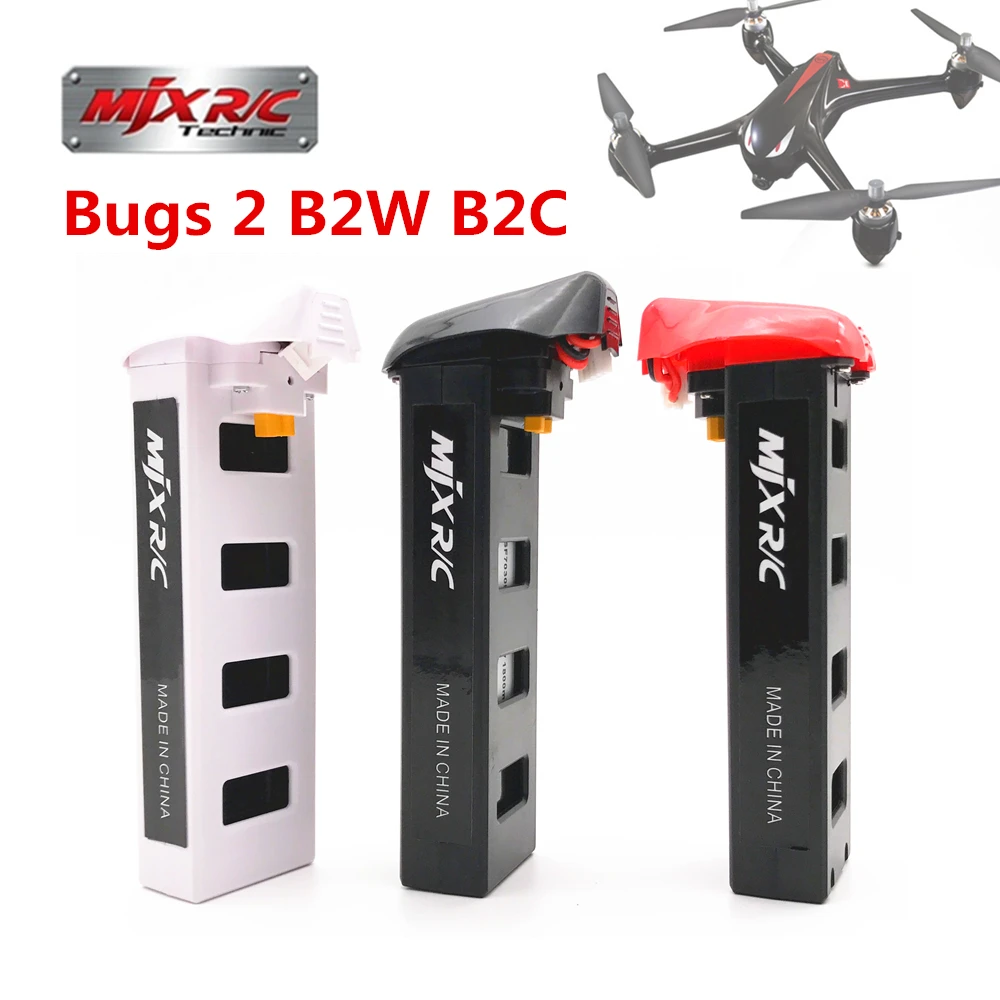 

New Version of MJX Bugs 2 B2W B2C Battery 7.4V 1800mah 25C Li-po Battery For MJX B2W B2C rc quadcopter drone spare parts