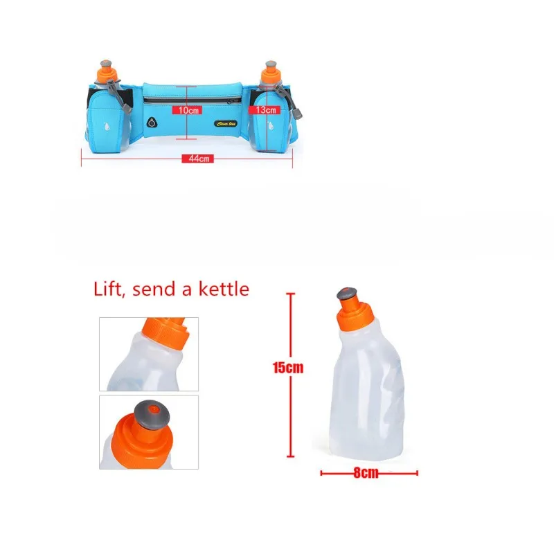 في الهواء الطلق للماء الرجال النساء تشغيل حقيبة رياضية اللياقة البدنية حزم الهاتف المحمول الرياضية حزام ركض رياضي أكياس المياه إرسال غلاية ...