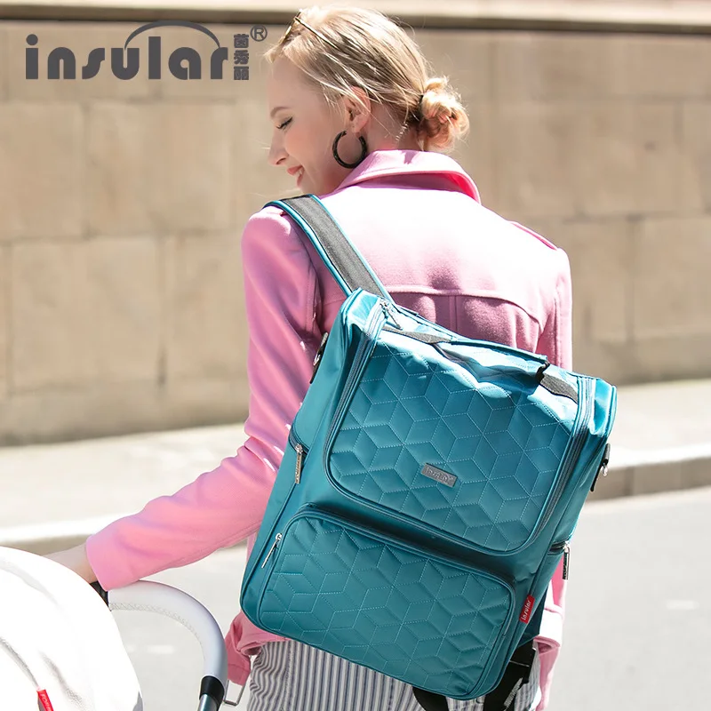  waterproof double shoulder multi-function large capacity mamma bag mother and baby out bag mother b