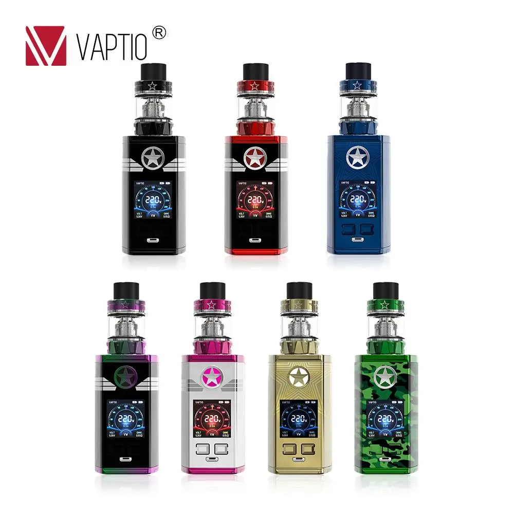 

Vaptio CAPT'N Kit with 2.0ml/4.0ml AtomizerTop filling with Electronic Cigarette mod Fitted TFV8 Baby/TFV12 Tank 220w vape mod