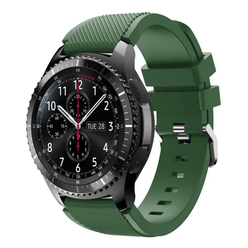 Сменный ремешок для наручных часов, спортивный браслет для часов samsung Galaxy Watch 46 мм/gear S3/gear 2 R380/gear 2 Neo R381