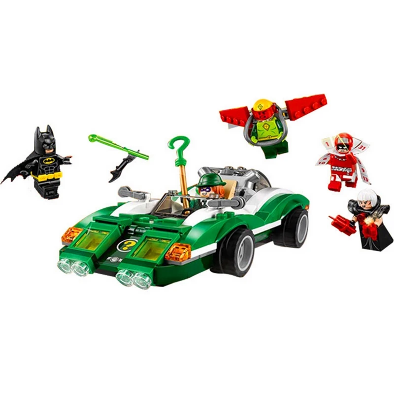 

BELA Batman Series The Riddler Riddle Racer Building Blocks Bricks Classic Movie Model Kids Toys Gift Marvel Compatible Legoings