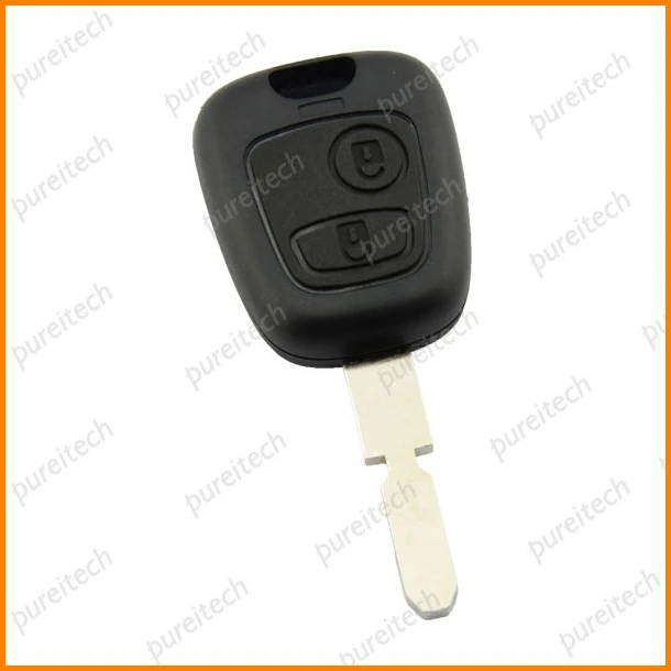 PREISEI 20 шт./лот с логотипом 2 кнопки автомобиля заготовки дистанционных ключей Стандартный ключ для домофона для peugeot 406 автомобильные Сменные ключи