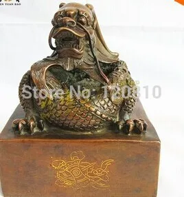 

Bronze statue copper Kowloon-10g copper gold big daham back decoration