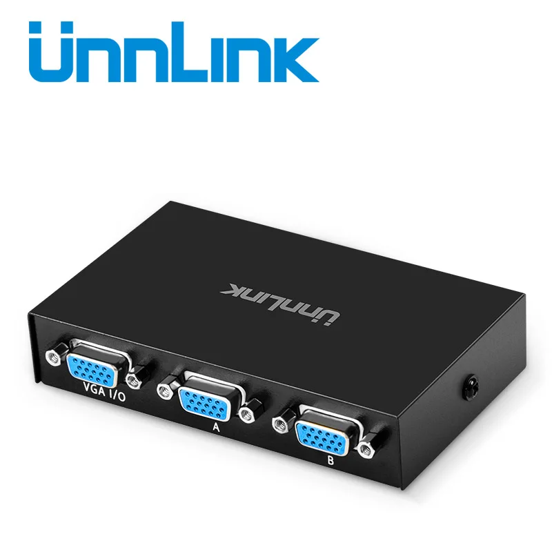 

Unnlink VGA Switch 2X1 FHD 1080P@60Hz 2 VGA Signal In 1 VGA Signal Out 2*1 VGA Switch BOX for HDTV PC Computer Laptop Monitor