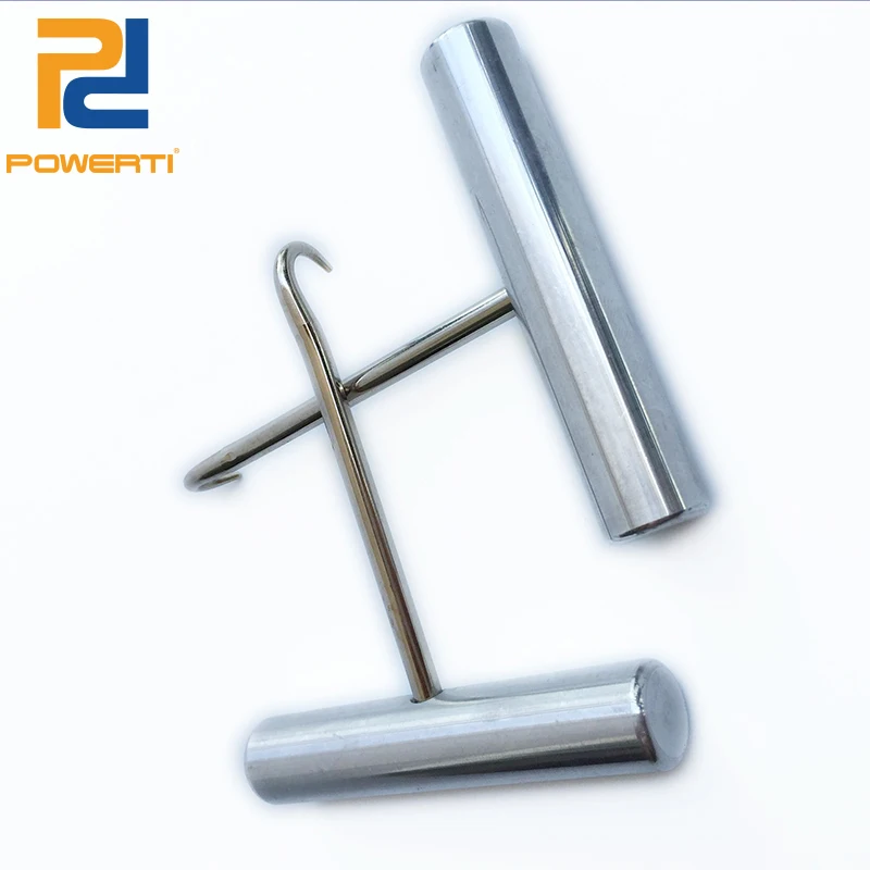 Powerti 3 قطع البسيطة الريشة/مضرب تنس سلسلة المخرز أدوات آلة لطيف أسود تنس سترينجر تستخدم ل التوتير المحرك المشابك
