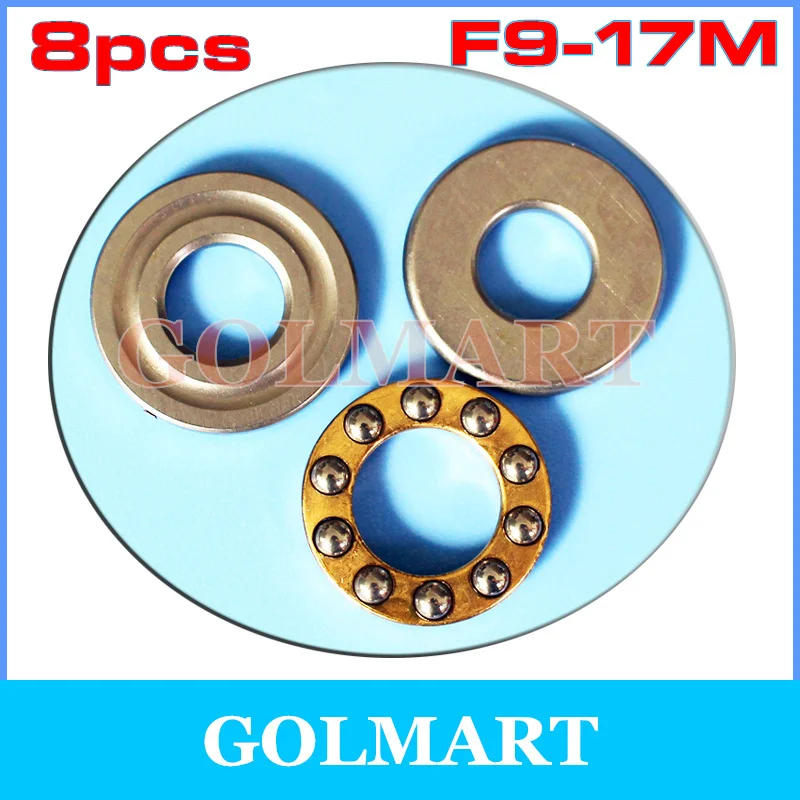 

8pcs high quality RC Models F9-17M Miniature Trust Bearing Plane Bearings 9*17*5mm