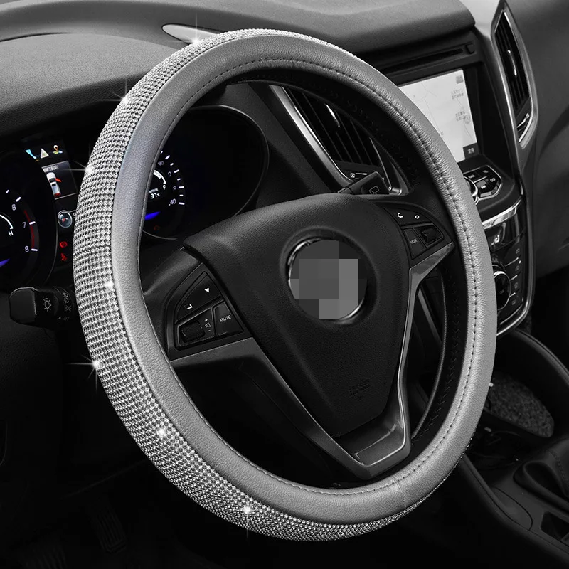 Стразы для автомобильных кожаных чехлов на руль прозрачная крышка аксессуары