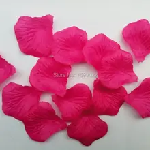 1500 шт 15 пачек романтическая искусственная ткань шелк розовая роза Лепестки фуксия Свадебные украшения petalas para casamento