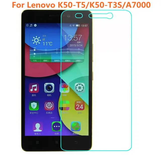 

For Lenovo A7000 Tempered Glass Original 9H High Quality Protective Film Explosion-proof Screen Protector for K50-T5 K50-T3S