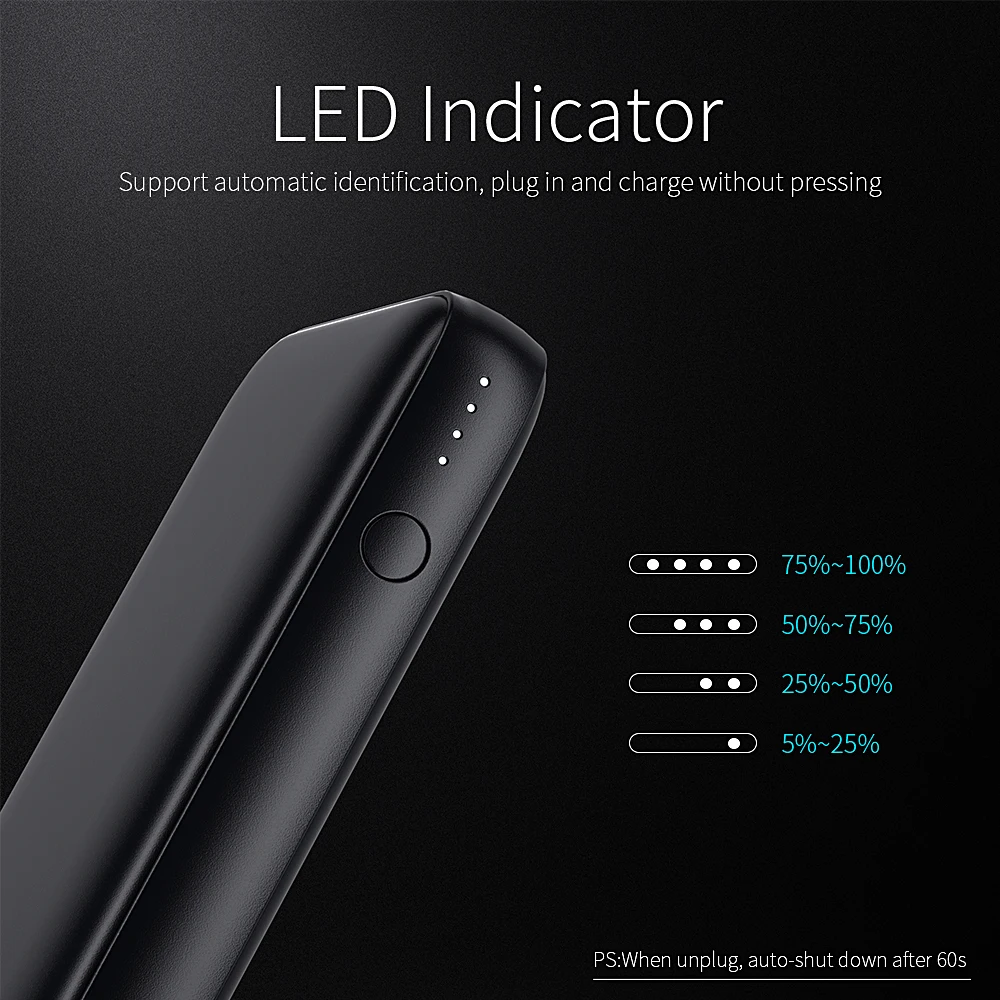  Essager Slim Power Bank 10000mah Dual USB Power Für Xiao mi mi 9 iPhone 10000 mAh Poverbank Tragbar