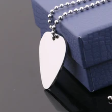 Guitarra elétrica baixo escolher colar de metal com 50cm bola corrente