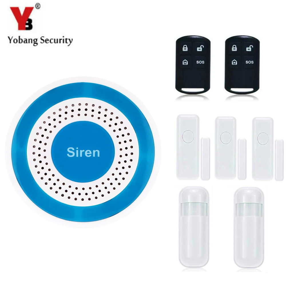 

YobangSecurity Wireless Home Security Voice Alarm System DIY Kit Intruder Alarm PIR Motion Detector Door Alarm