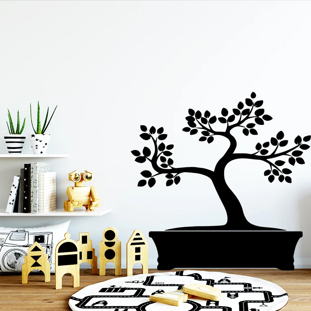 

Hot Potted Landscape Wall Sticker Home Decor for Living Room Bedroom Decoration Decals Stickers Murals