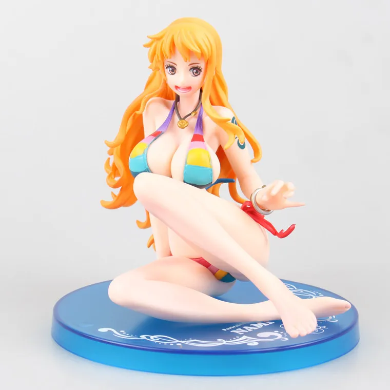 Цельная фигурка Nami BB версия POP Luffy сексуальное сидение бикини аниме 18 см ПВХ кукла